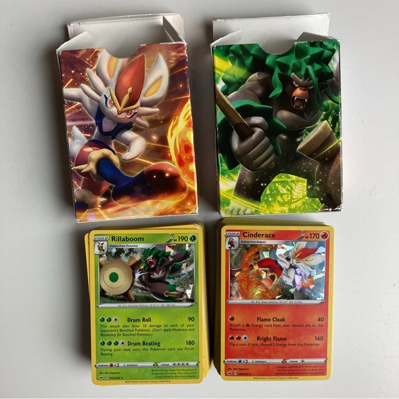 Pokemon Toys Pokemon Sword Shield Theme Deck Rillaboom Cinderace